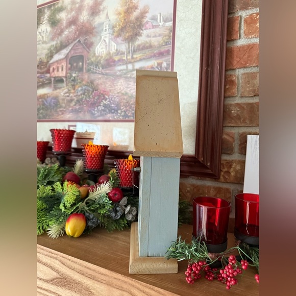 Rare Vintage 1984 Hand painted Birdhouse Wooden Clock‼️FINAL SALE - Picture 5 of 6